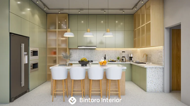 Contemporary Kitchen and Mini Bar