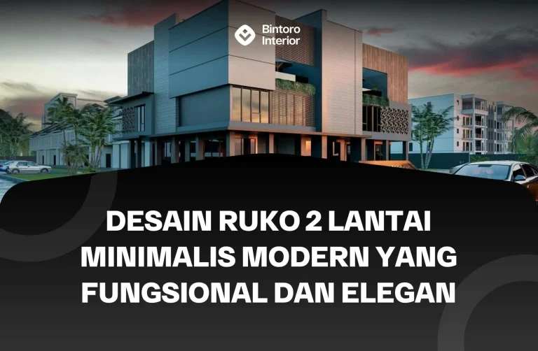 Desain Ruko 2 Lantai Minimalis Modern