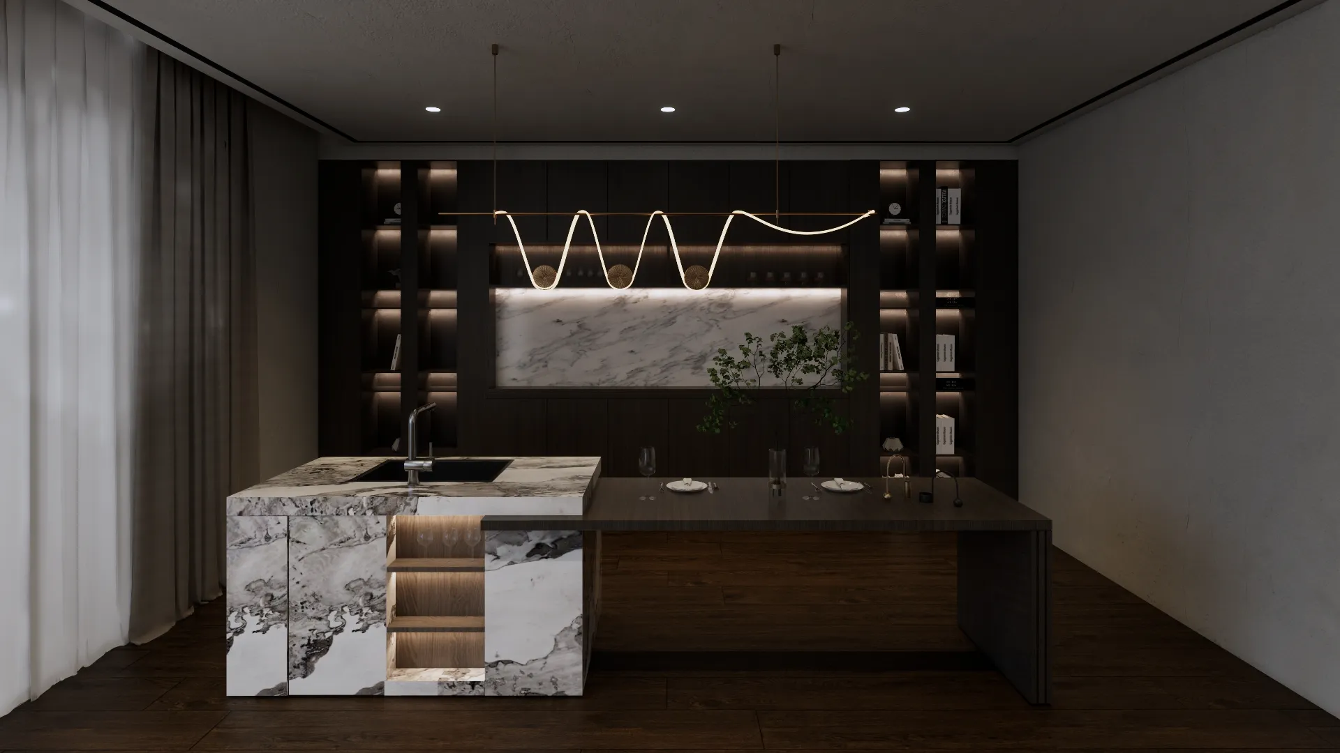 Dapur minimalis modern mewah