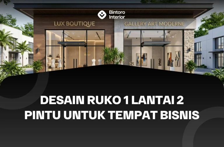 Desain Ruko 1 Lantai 2 Pintu