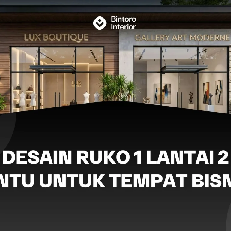 Desain Ruko 1 Lantai 2 Pintu