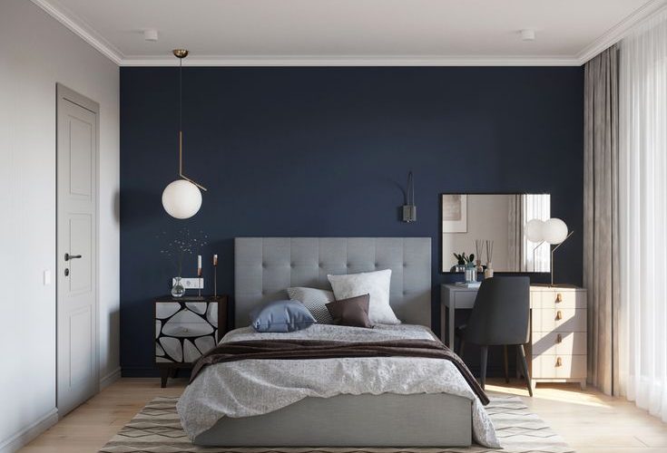 kamar biru vintage