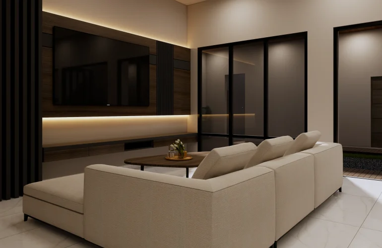 ruang keluarga mewah