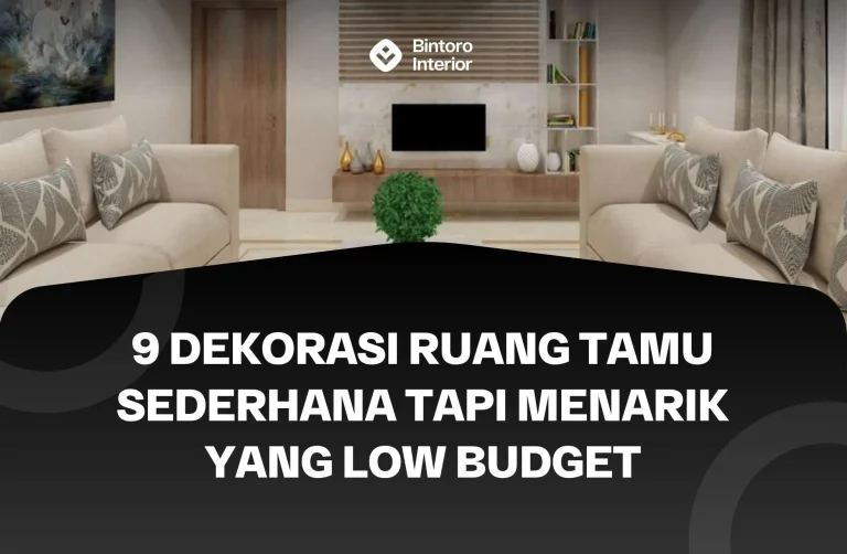 Dekorasi Ruang Tamu Sederhana Tapi Menarik