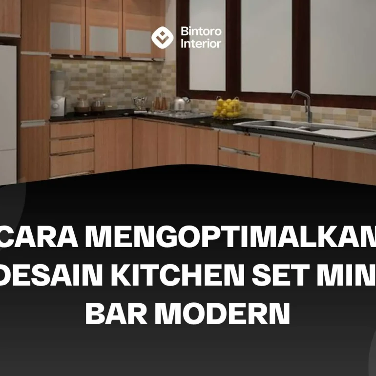 Kitchen Set Mini Bar Modern