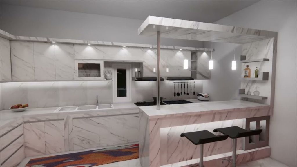 dapur marmer