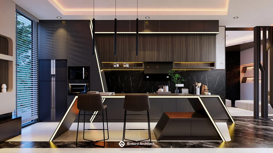 Desain Dapur Mewah Elegan