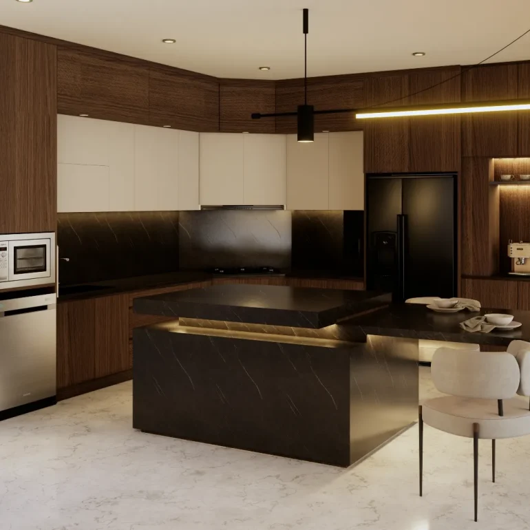 perpaduan kayu marmer