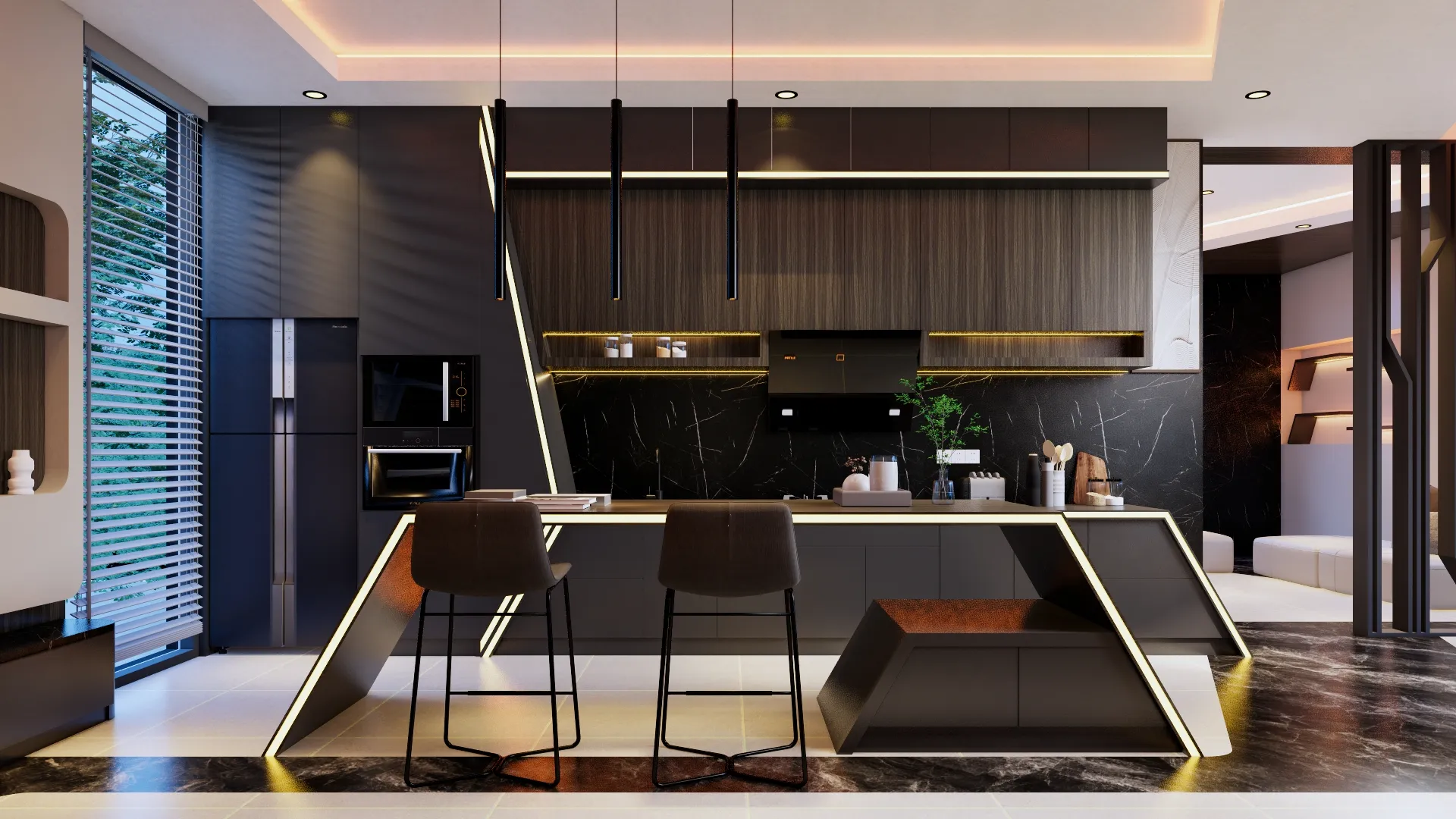 Desain Dapur Mewah Elegan