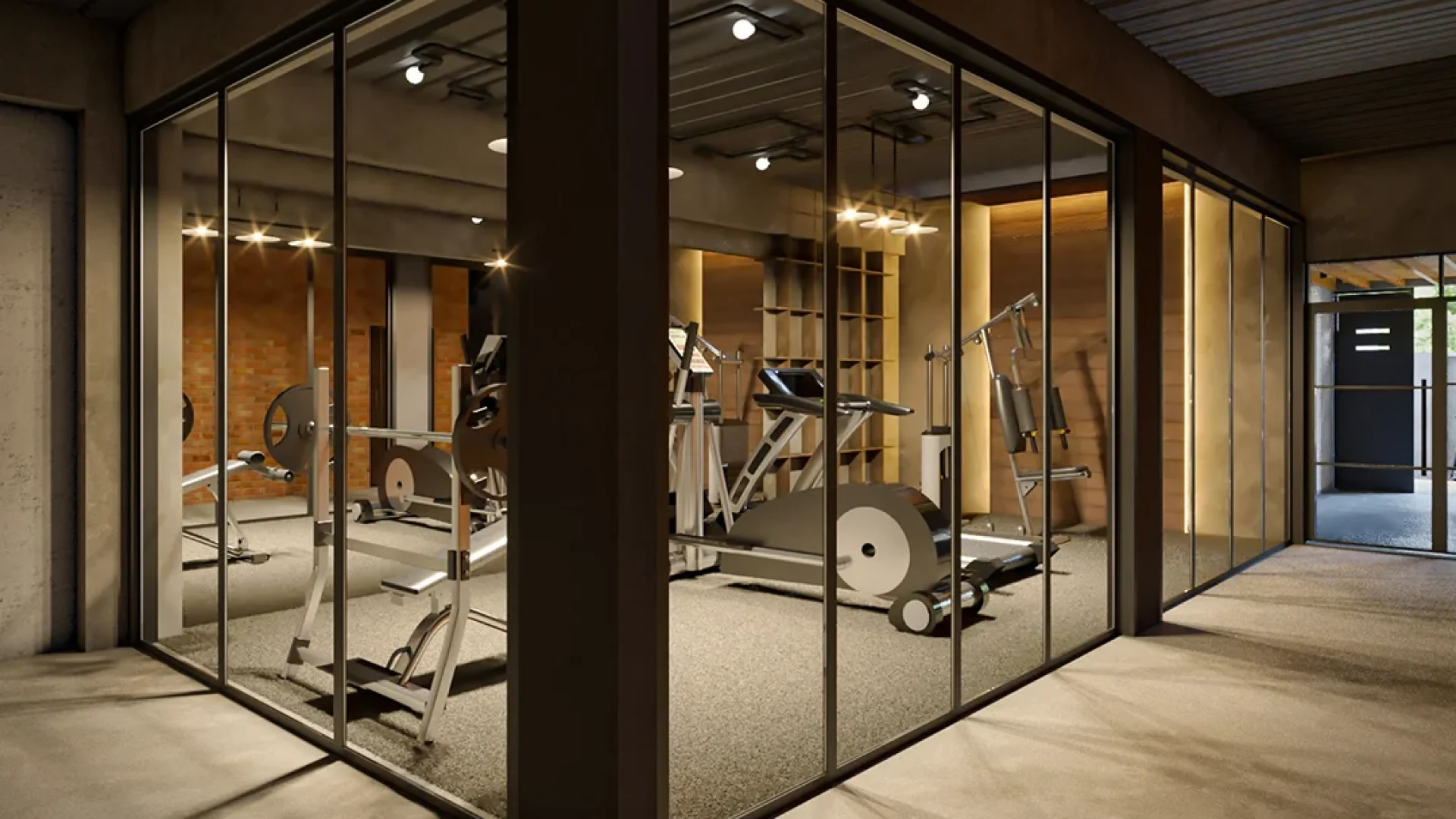 Gym Room Industrial Style