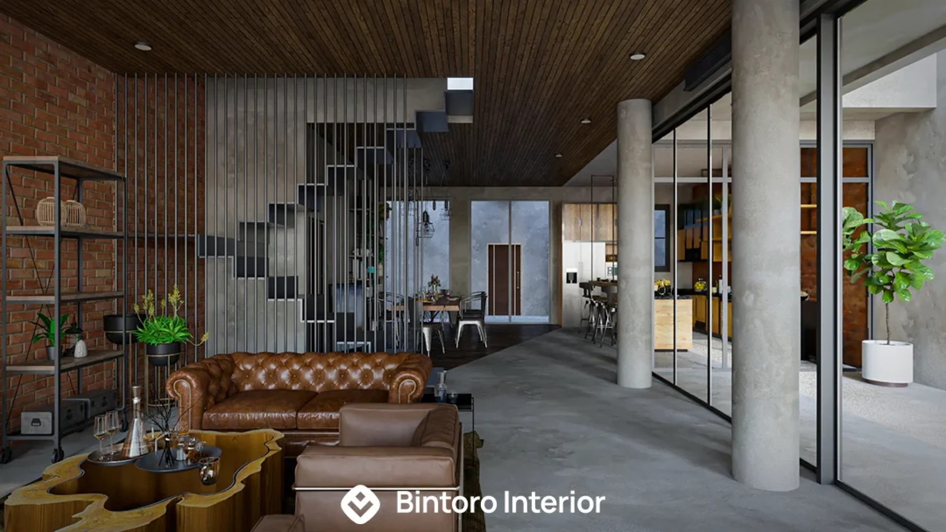 Kitchen and Dining Industrial Style