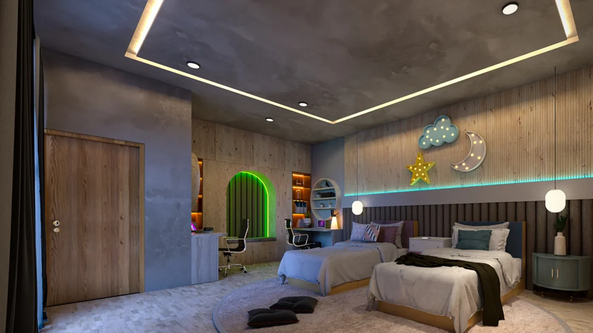 Project Kids Bedroom Contemporary Style