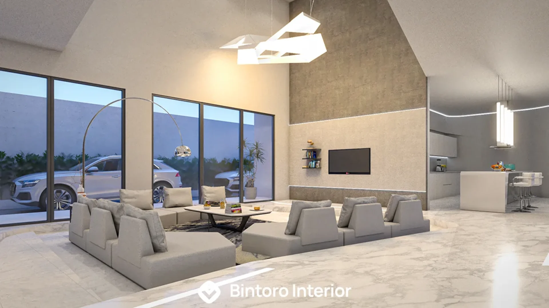 Project Living Room Futuristic Style